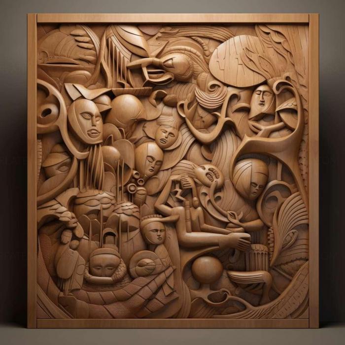 نموذج ثلاثي الأبعاد لآلة CNC 3D Art 